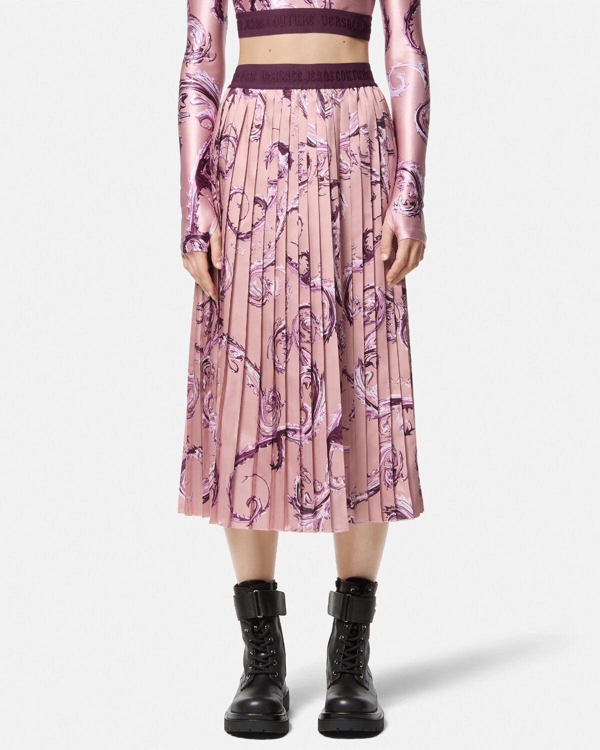 Chromo Couture Pleated Midi Skirt - 4