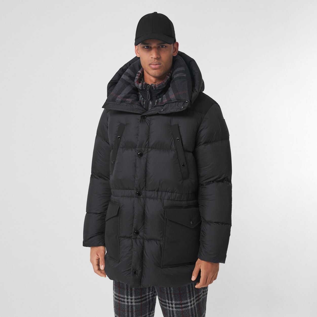 Logo Appliqué Nylon Puffer Coat - 7