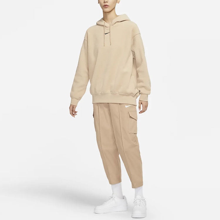 (WMNS) AS W Nike Sportswear ESSNTL PLSH Hoodie HEMP DD5119-200 - 5