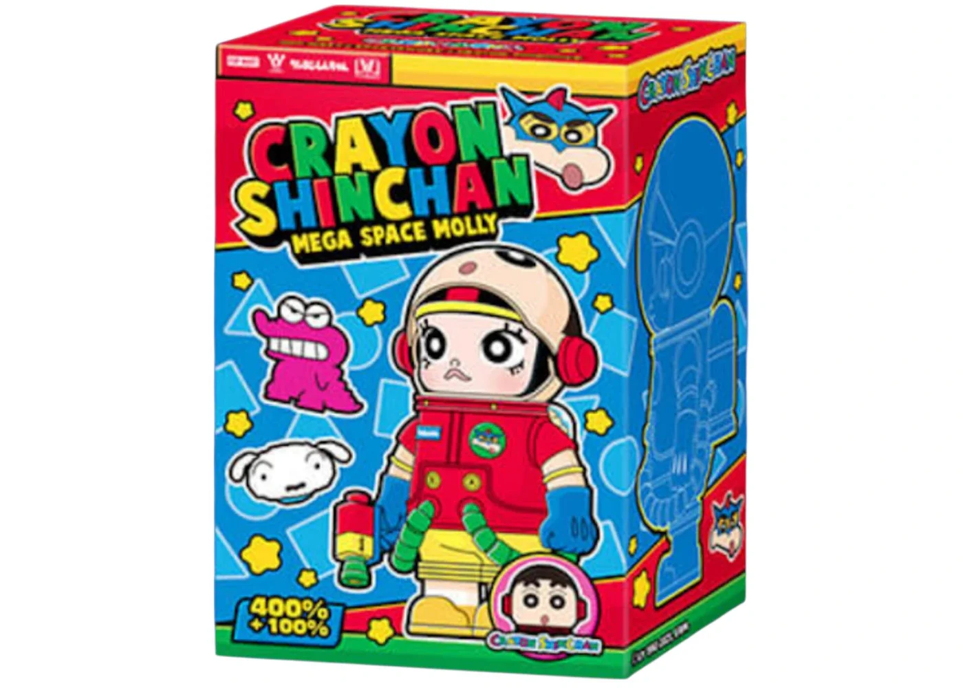 Pop Mart Mega Space Molly Crayon Shinchan Blind Box 100% & 400% Set - 1