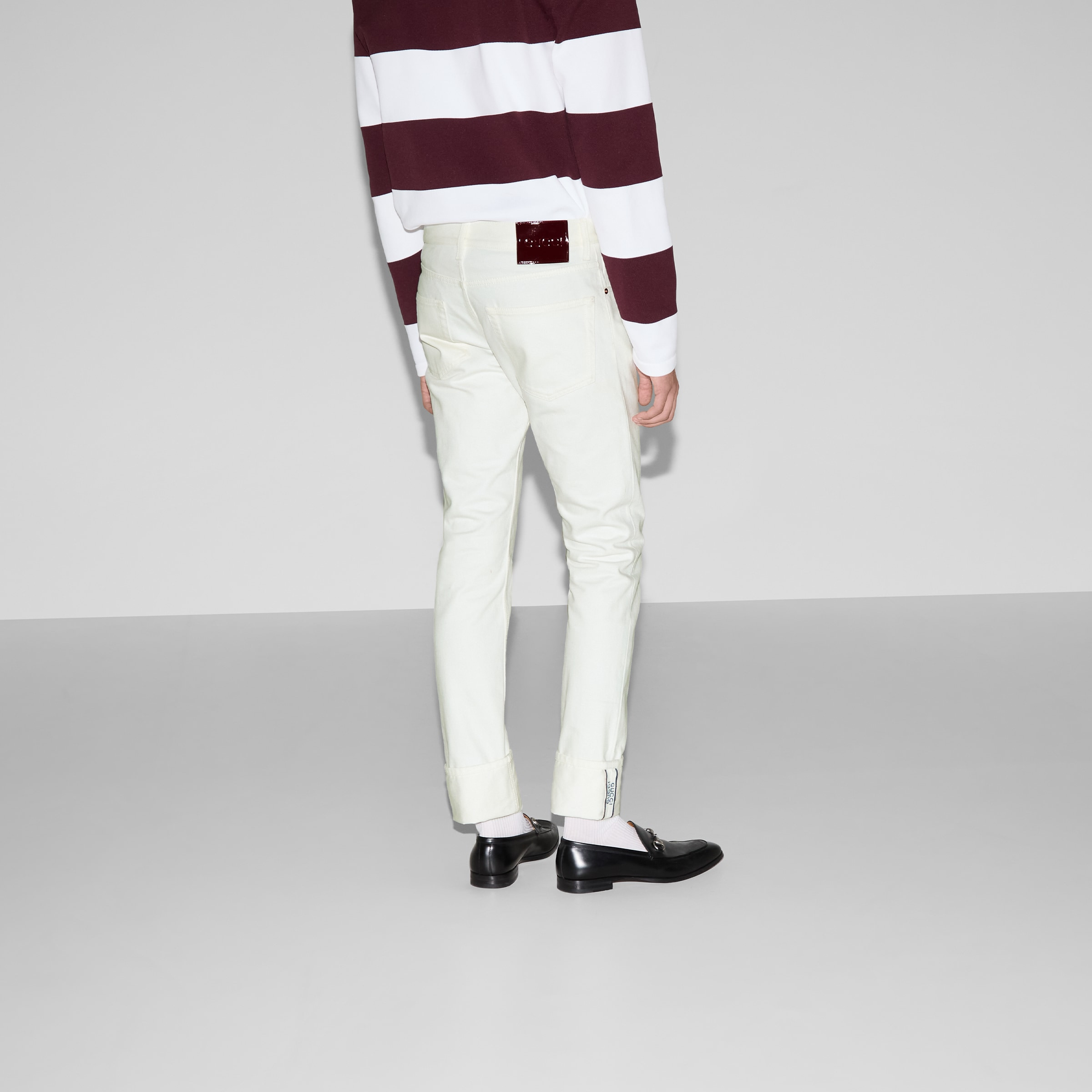 Tapered fit denim pants - 4
