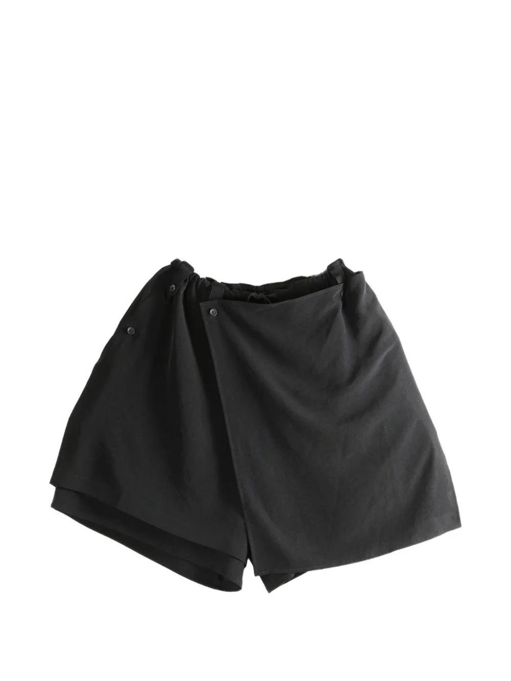 button draped shorts - 1