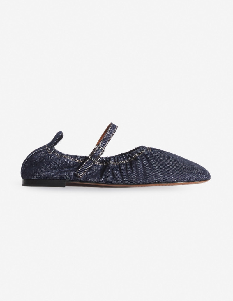 DENIM FLAT BALLERINA 1