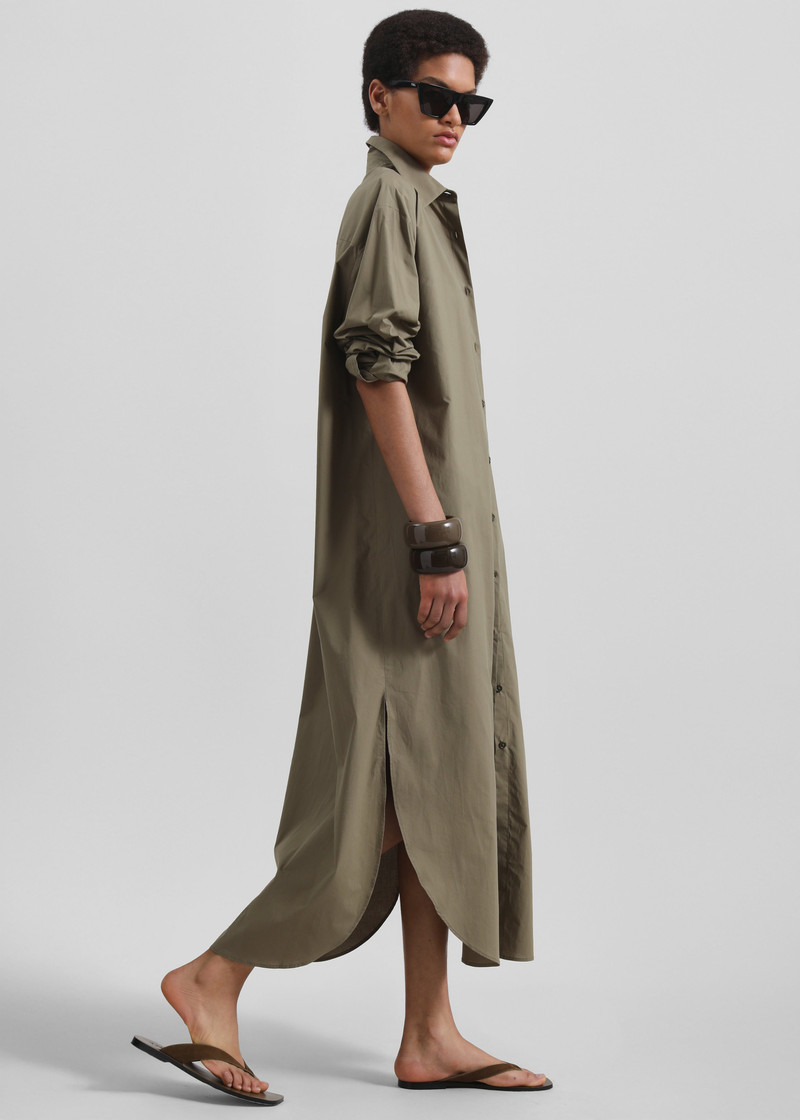 Helena Shirt Dress - Khaki 5