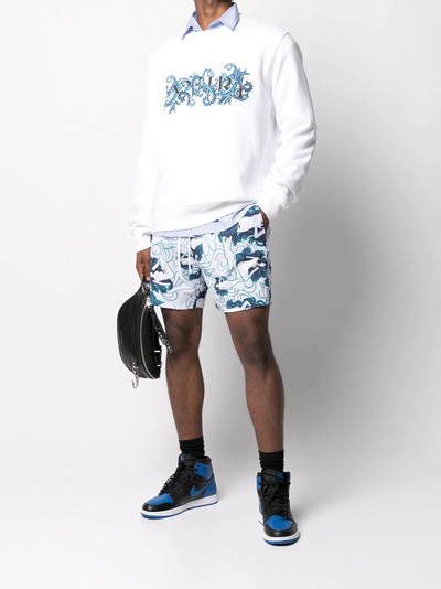 AMIRI paisley-print crew-neck sweatshirt outlook