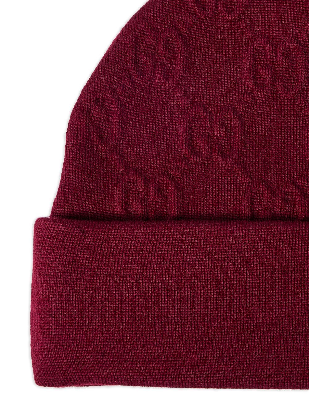 GG-pattern beanie hat - 3