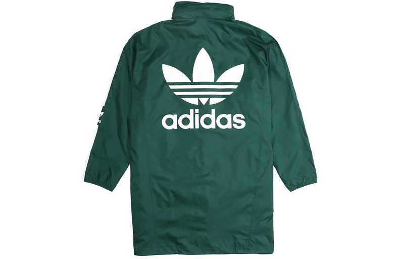adidas adidas originals Long WB Medium Style Wind Coat Male Green FL0012 outlook