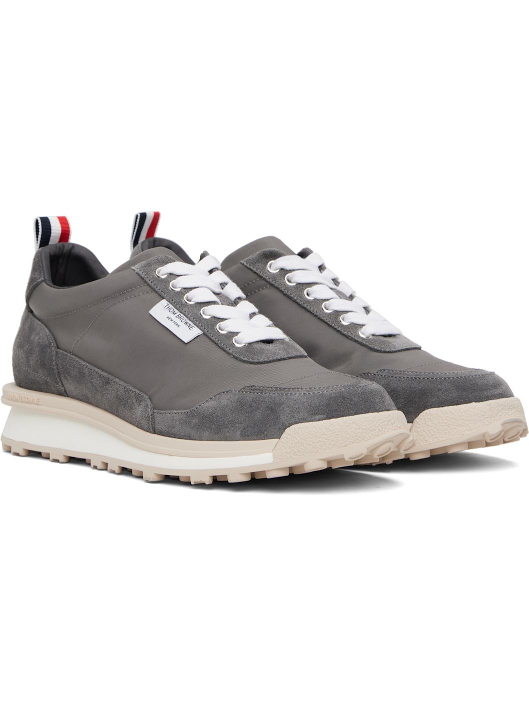 Gray Double Tech Nylon Alumni Sneakers - 4