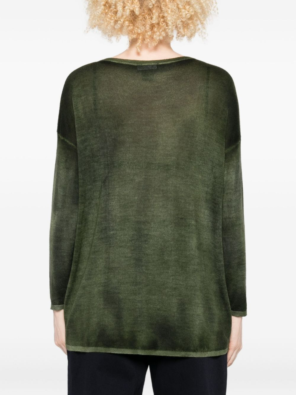 metallic-detail sweater - 4