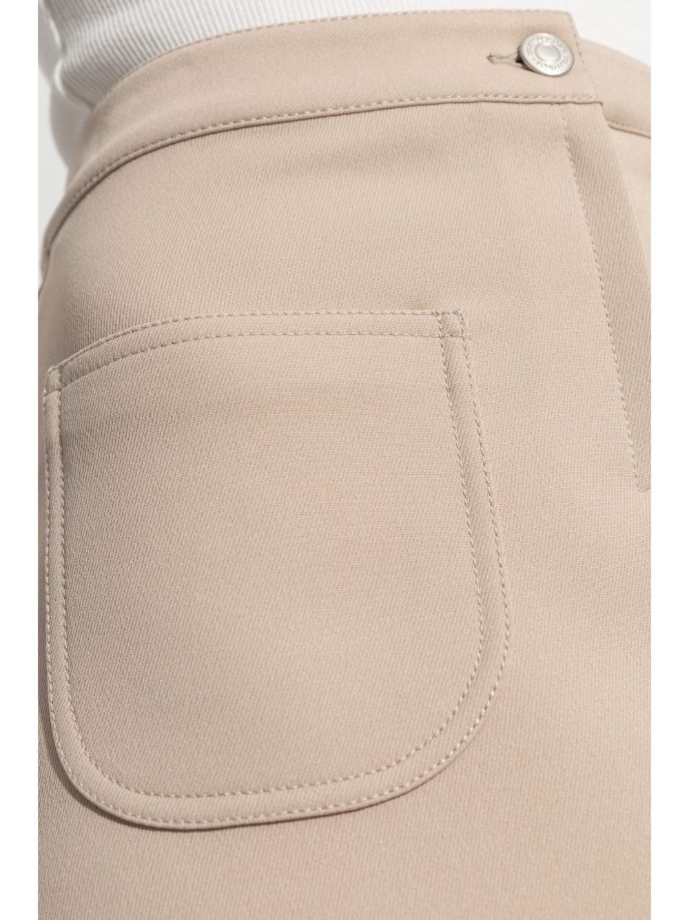 logo-appliqué twill mini skirt - 5