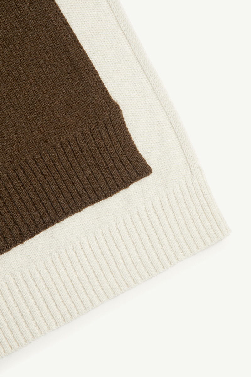 MM6 Maison Margiela Cotton knit scarf outlook
