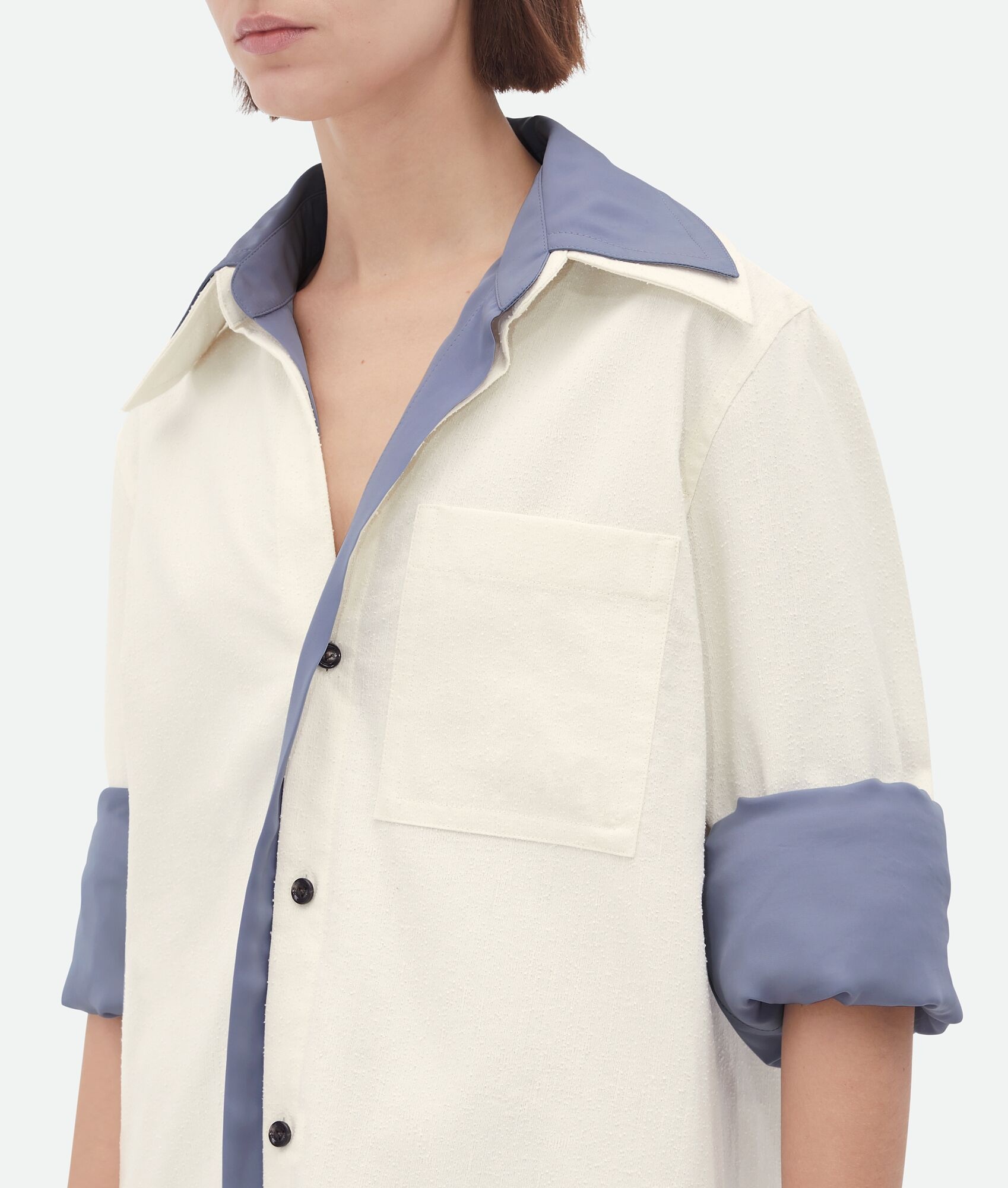 Relaxed Fit Double Layer Cotton Shirt - 4