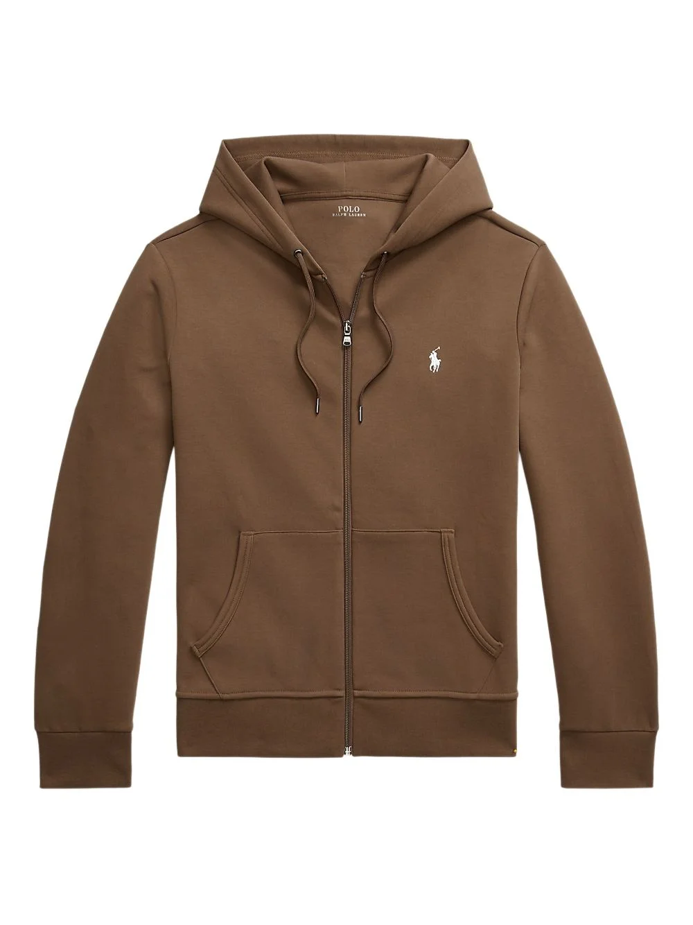 double-knit zip-up hoodie - 1