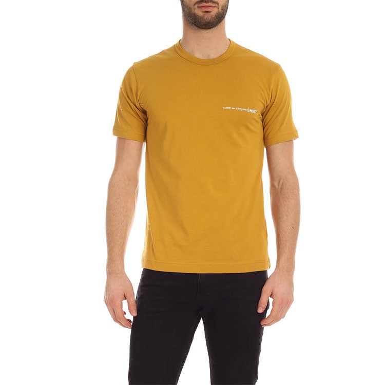 COMME des GARCONS Little Logo Applique Cotton Short-sleeve Tee 'Yellow' S28121-4 - 2