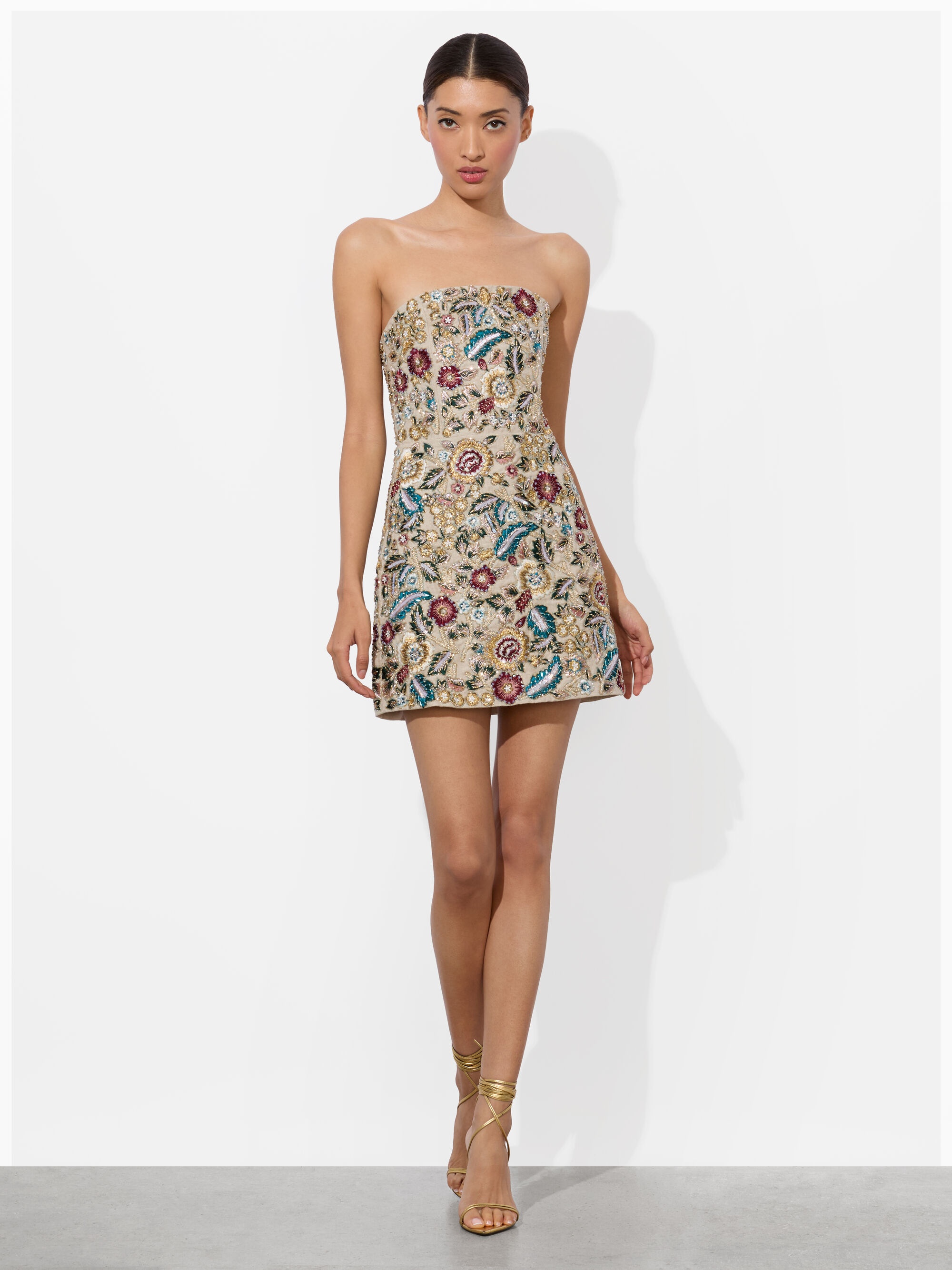 VELIA EMBELLISHED MINI GOWN - 6