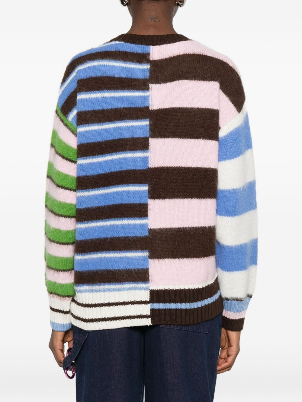 crew-neck striped sweater - 4