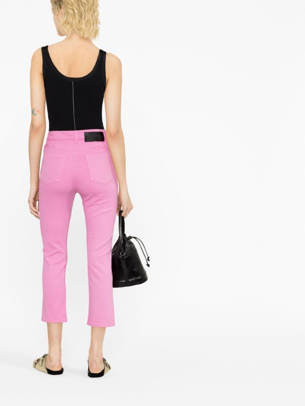 cropped slim-fit jeans - 4