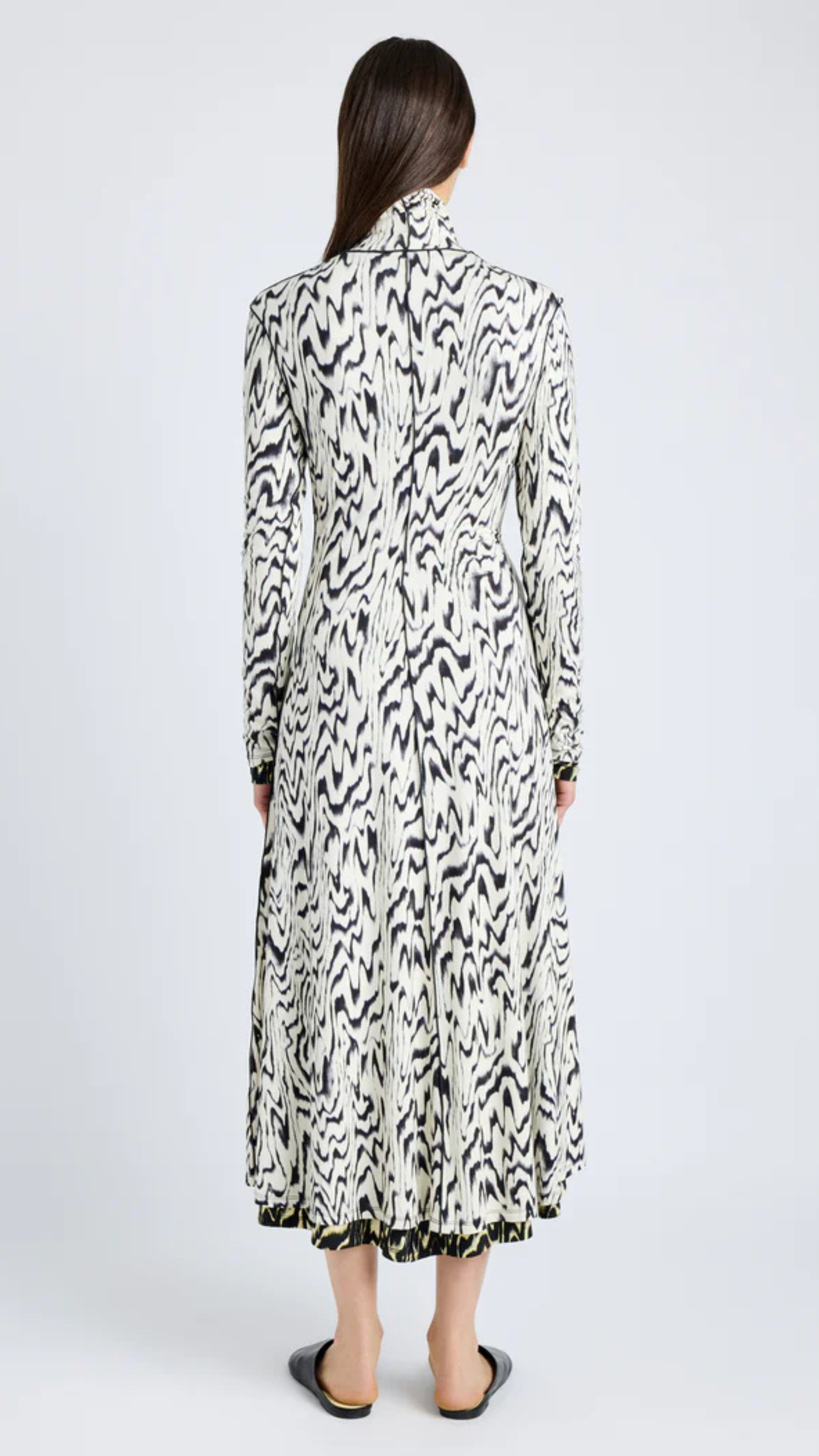 Marion Dress in Printed Jersey - 3