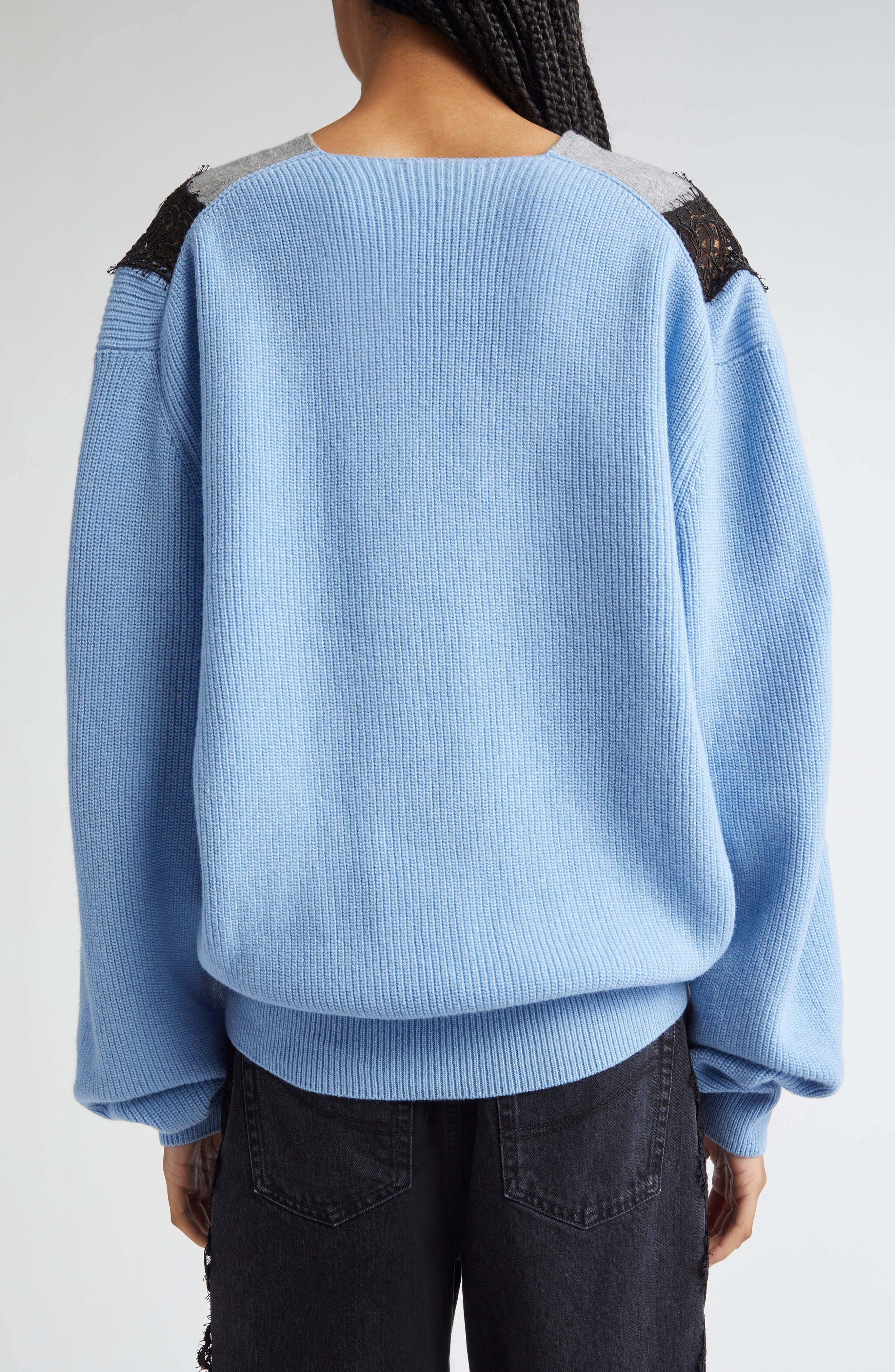 Stella McCartney Miracle Lace Virgin Wool Jumper in 4008 - 3
