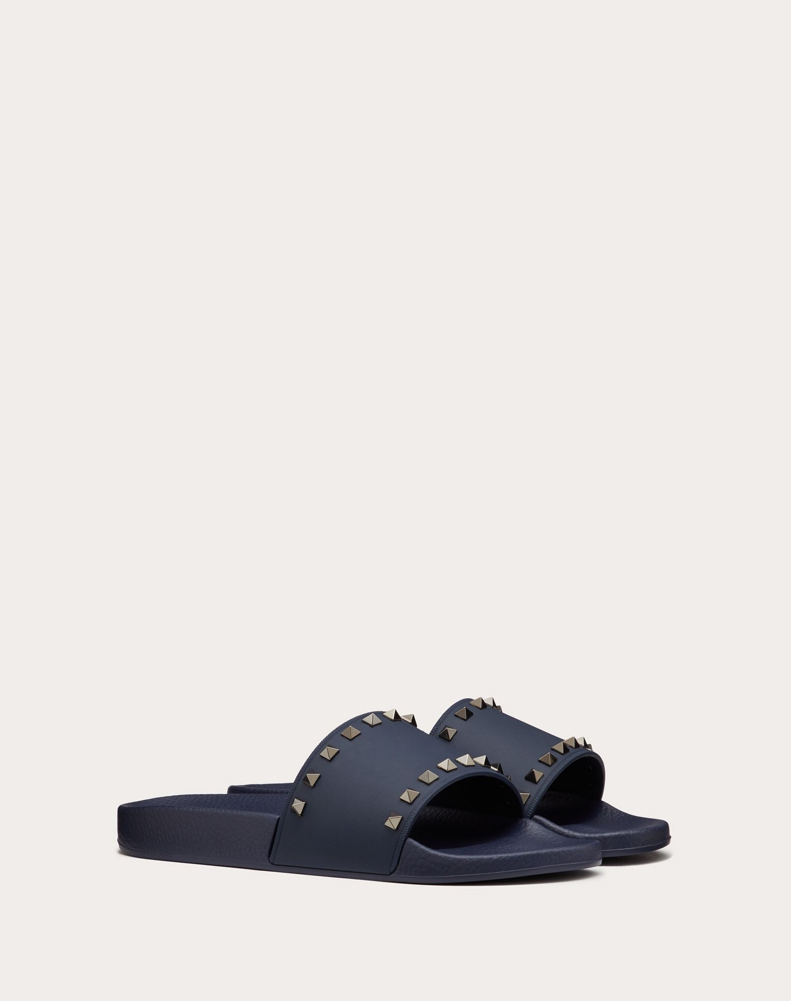 Valentino ROCKSTUD RUBBER SLIDER SANDAL | REVERSIBLE