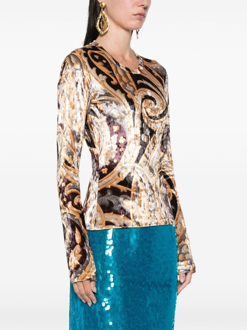 graphic-print top - 3