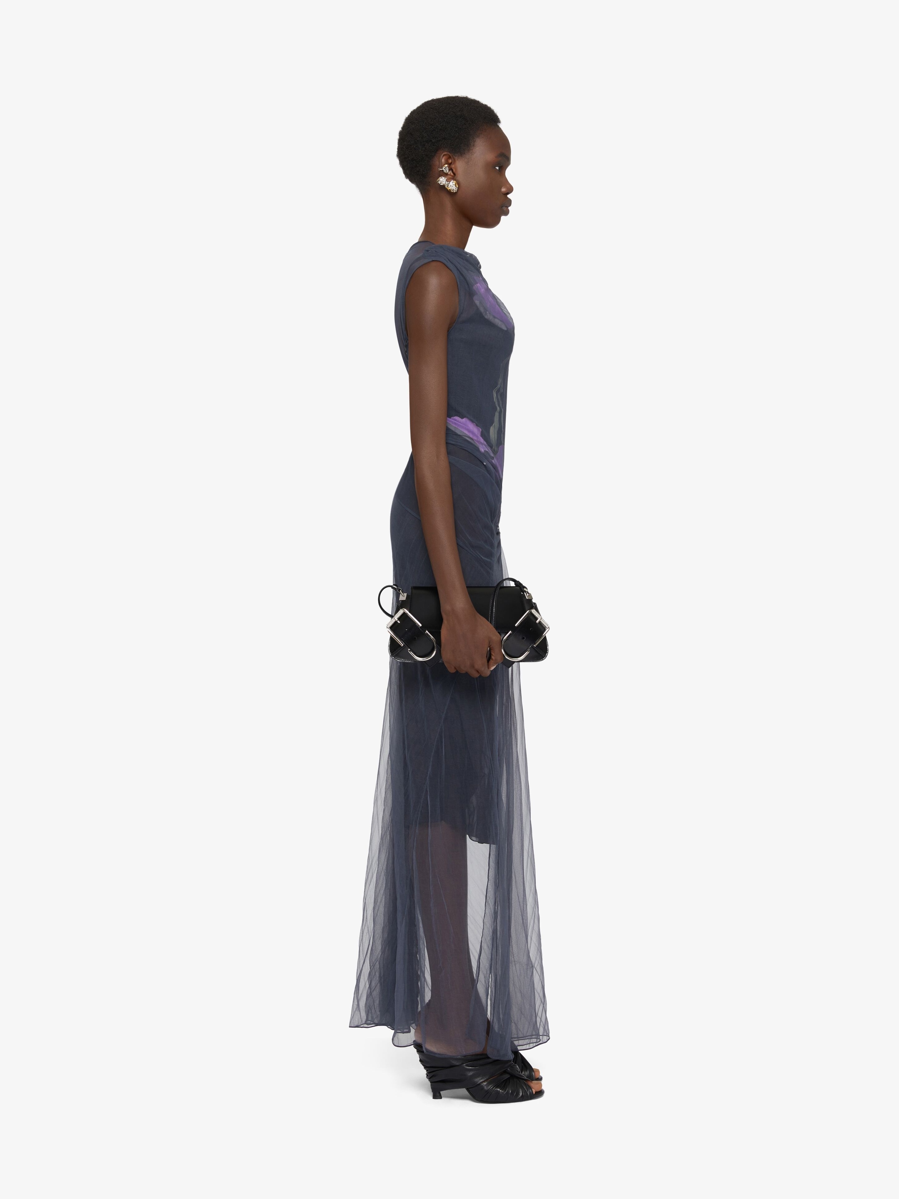 DRESS IN FLORAL DÉVORÉ SATIN JERSEY - 3