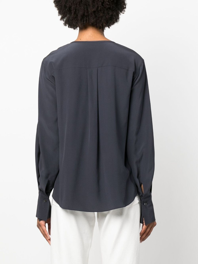 bead-detail silk blouse 4