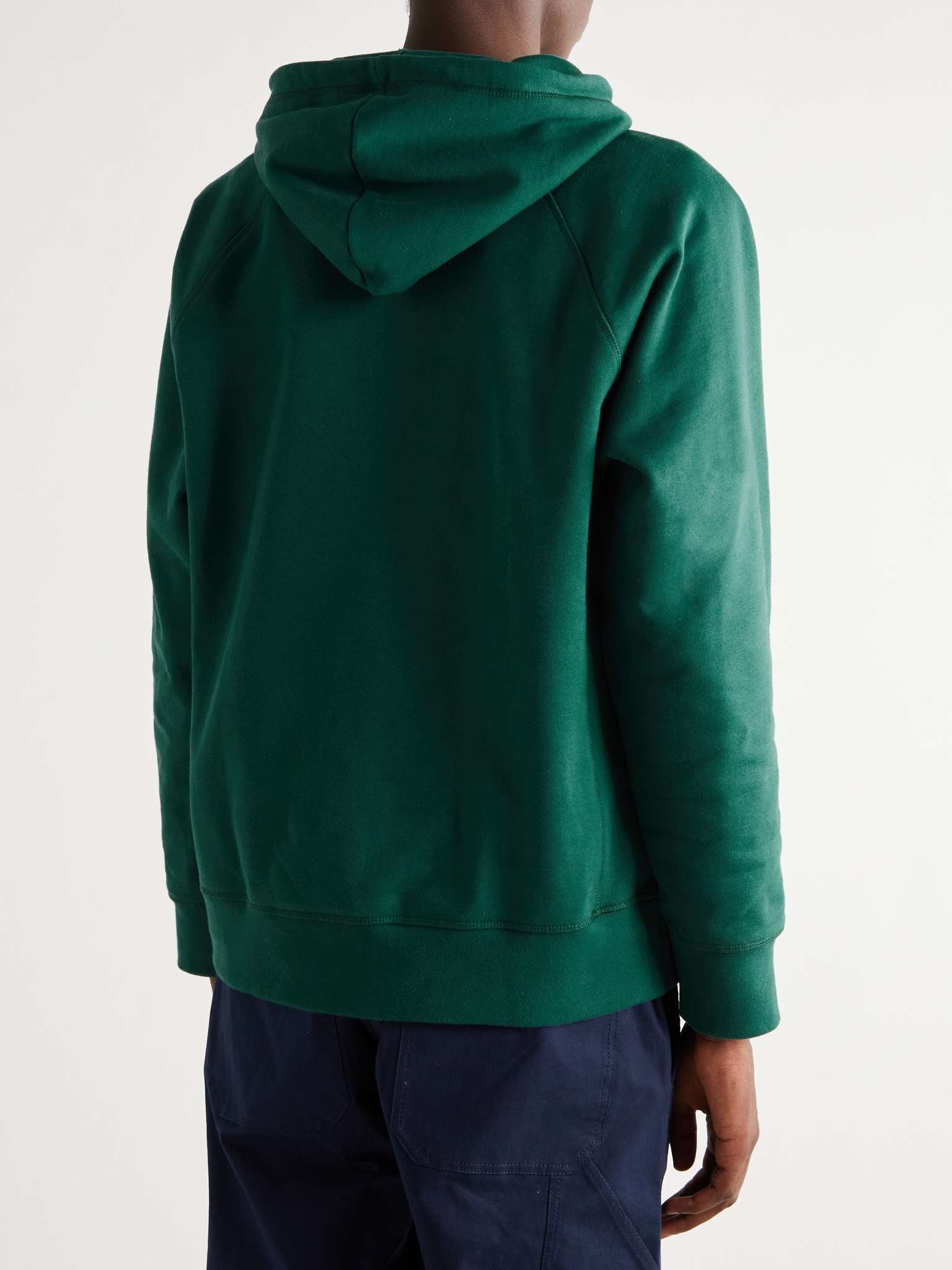 Fred Logo-Print Organic Cotton-Jersey Hoodie - 4