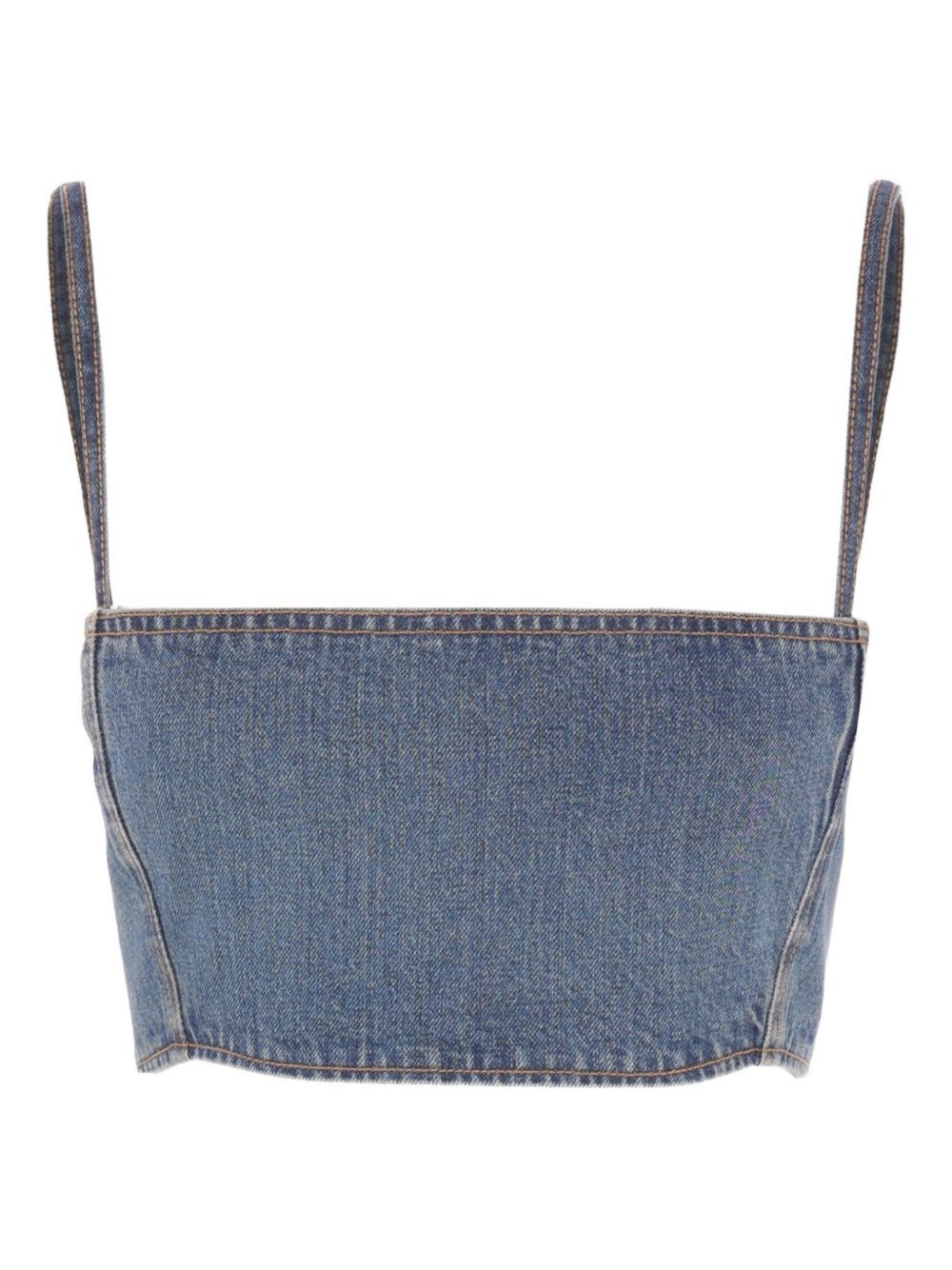 Denim bustier top - 1