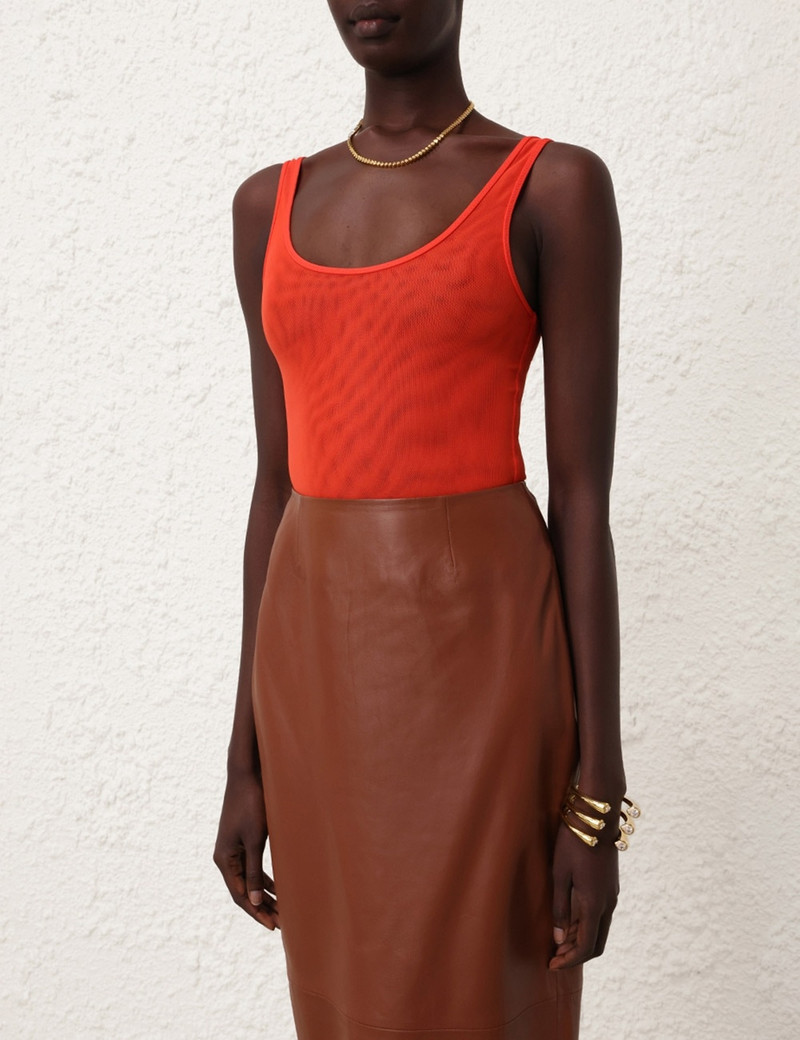 Zimmermann TRANQUILLITY SCOOP BODYSUIT outlook