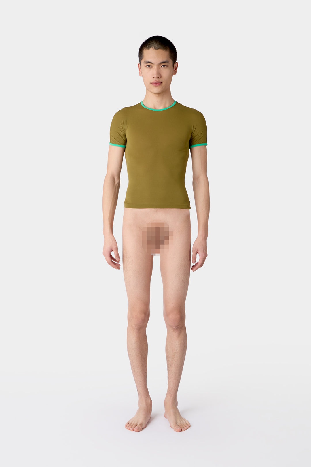 SUPER STRETCH T-SHIRT / olive green - 5