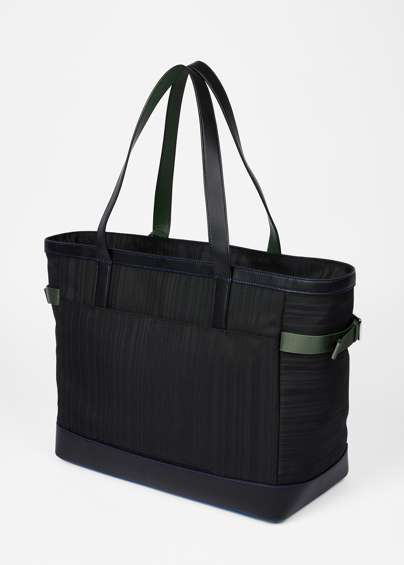 Paul Smith x MINI - Black Shadow Stripe Tote Bag 5