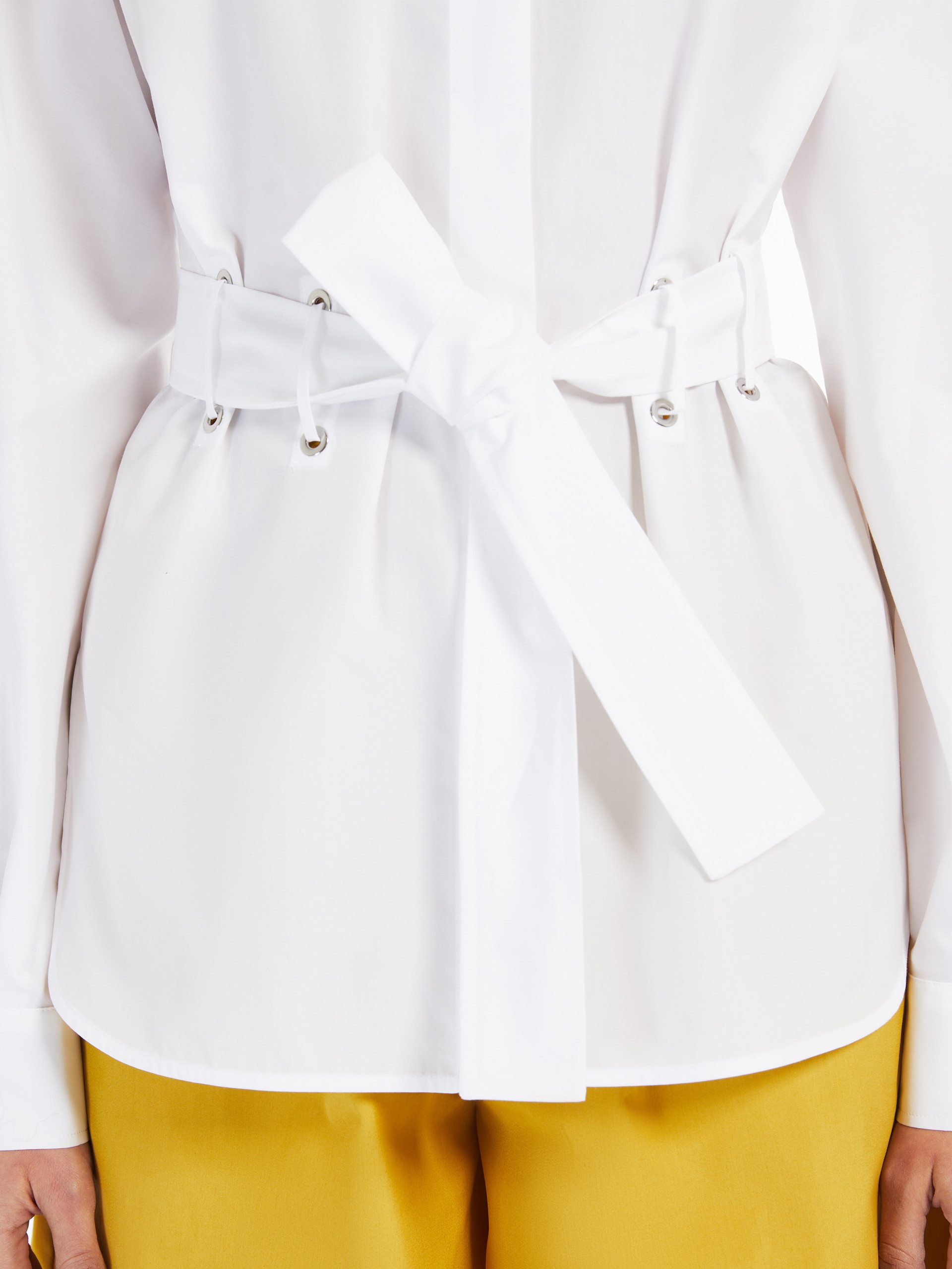 JUGLAS Poplin shirt with belt - 5