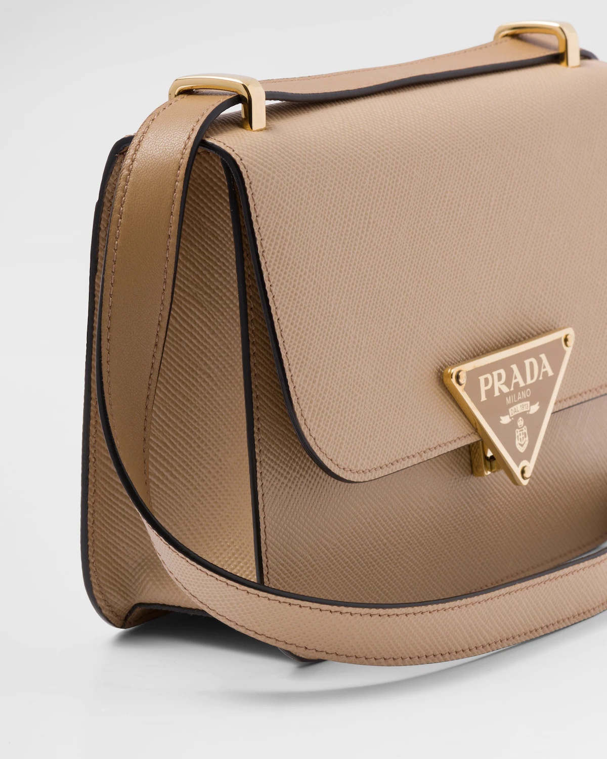 Saffiano leather shoulder bag - 6