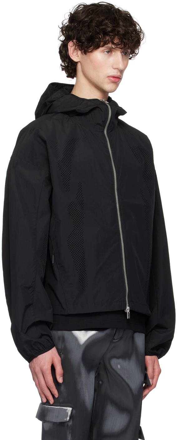 Black Windbreaker Jacket - 4