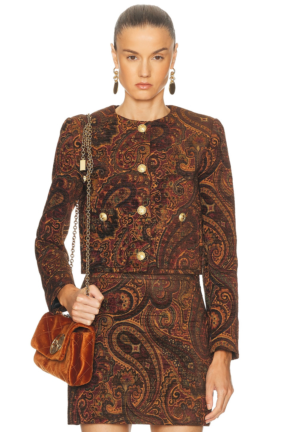 Paisley Jacquard Jacket - 1