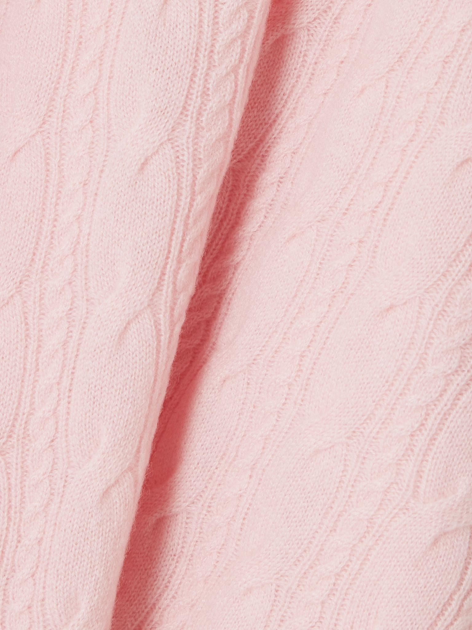 Cable-knit cashmere sweater Pink - 4