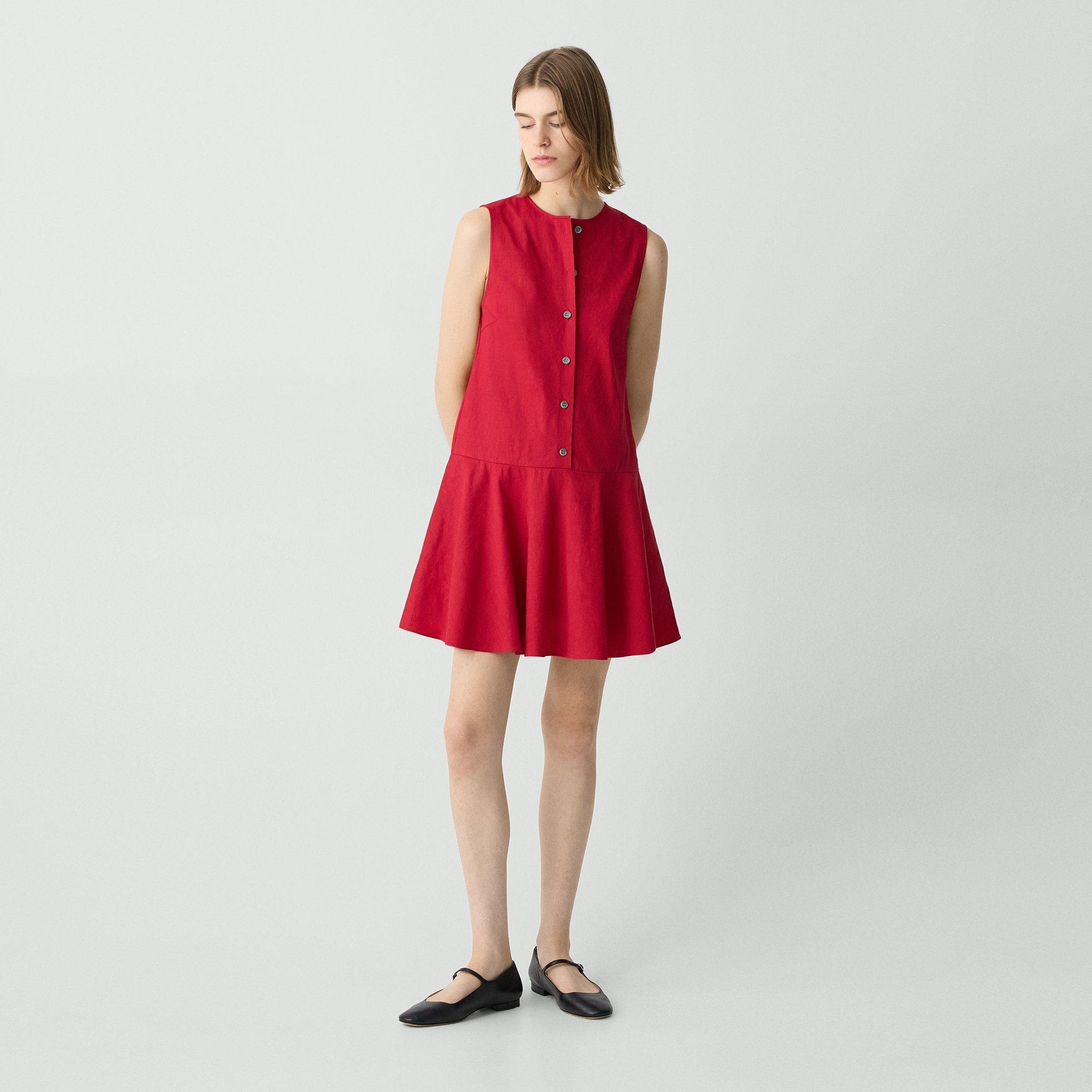 Sleeveless Mini Dress in Good Linen - 2