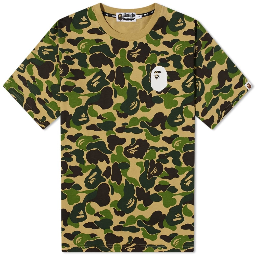 A Bathing Ape Big ABC Camo Ape Head Relaxed Fit Tee - 1