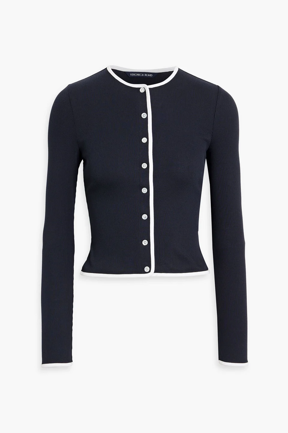 Wilmer ribbed Pima cotton-blend cardigan - 1