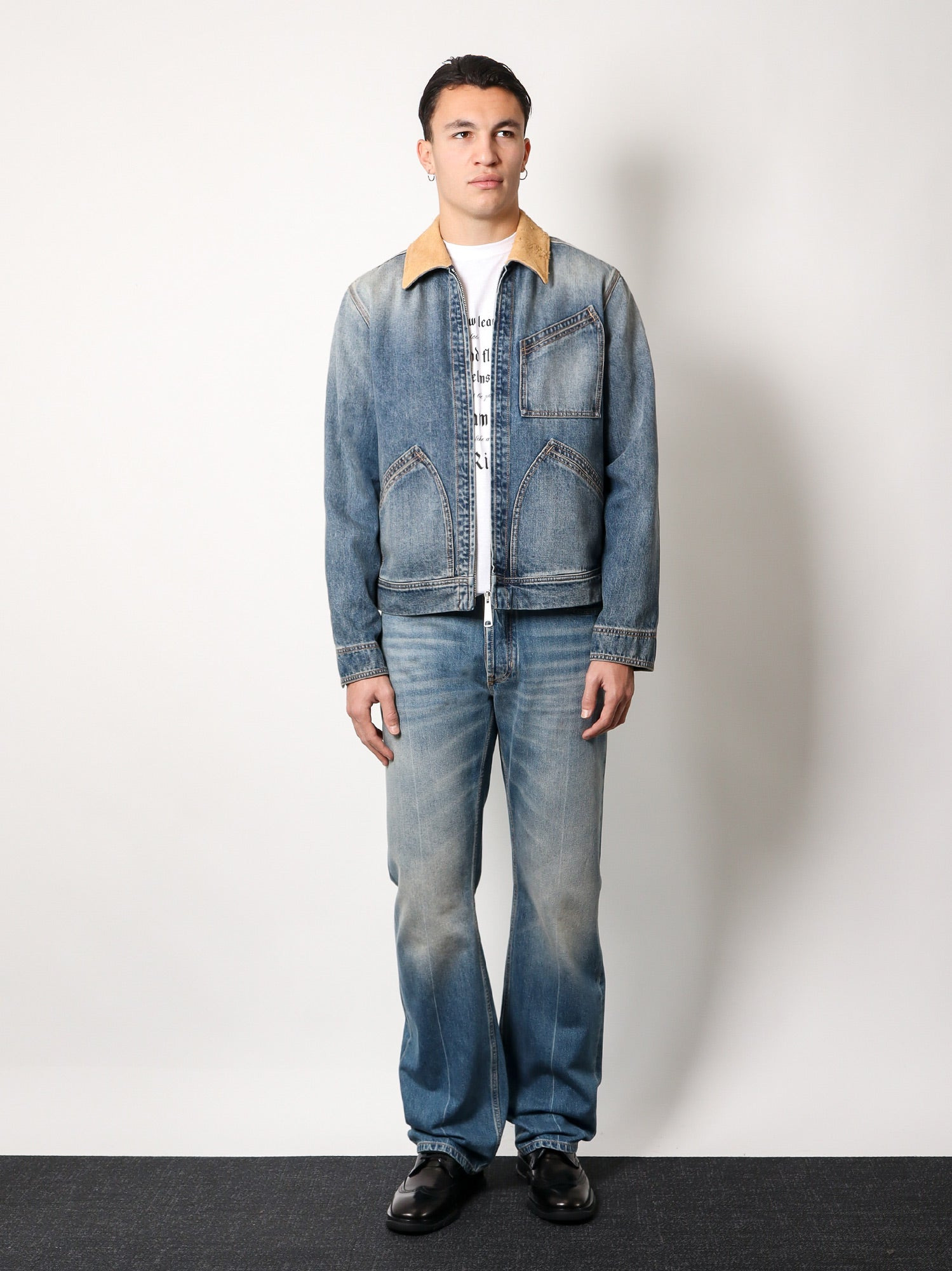 Alexander Mcqueen Washed Blue Straight Leg Jeans - 2