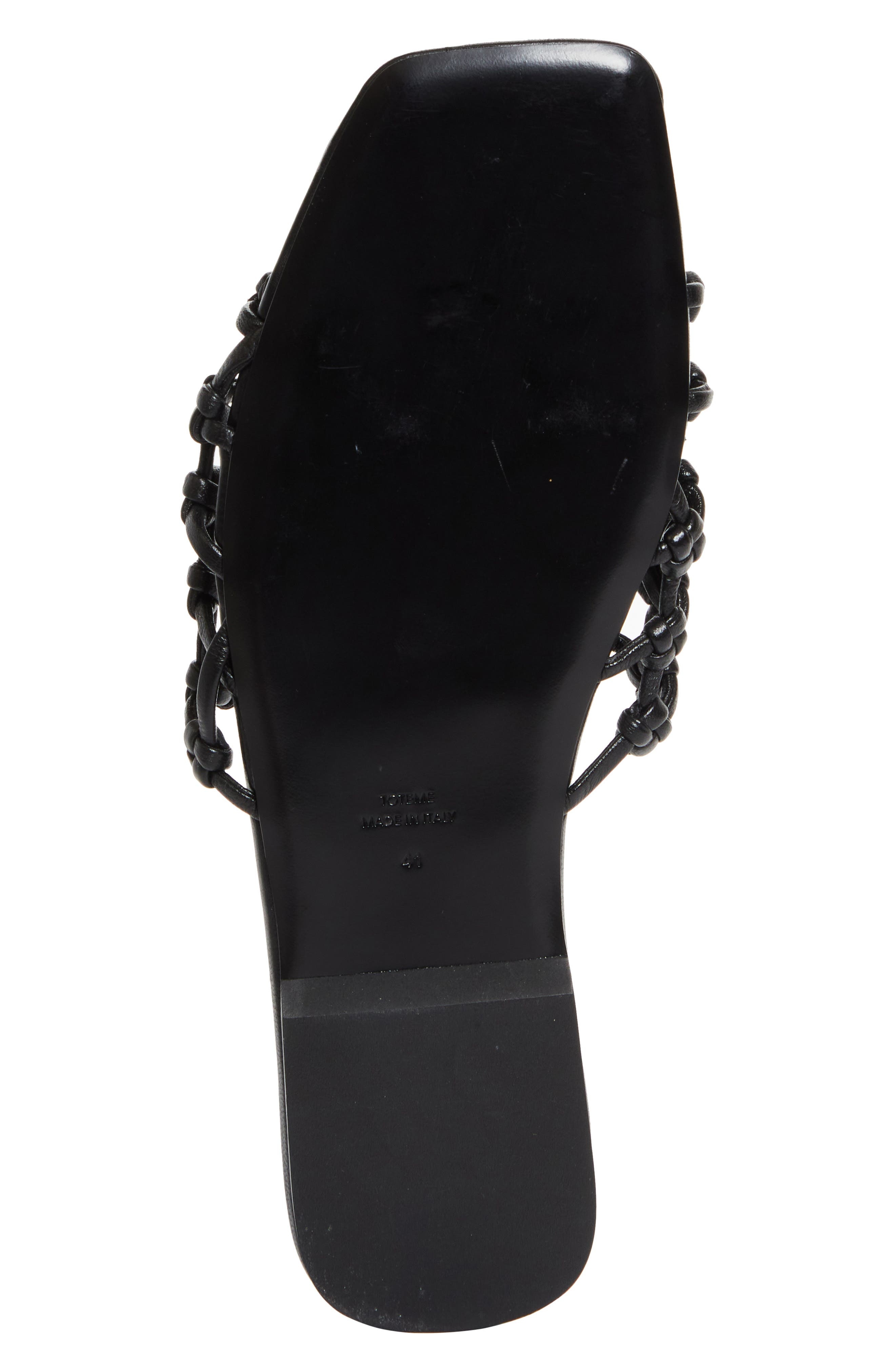 TOTEME Lattice Slide Sandal in Black at Nordstrom - 6