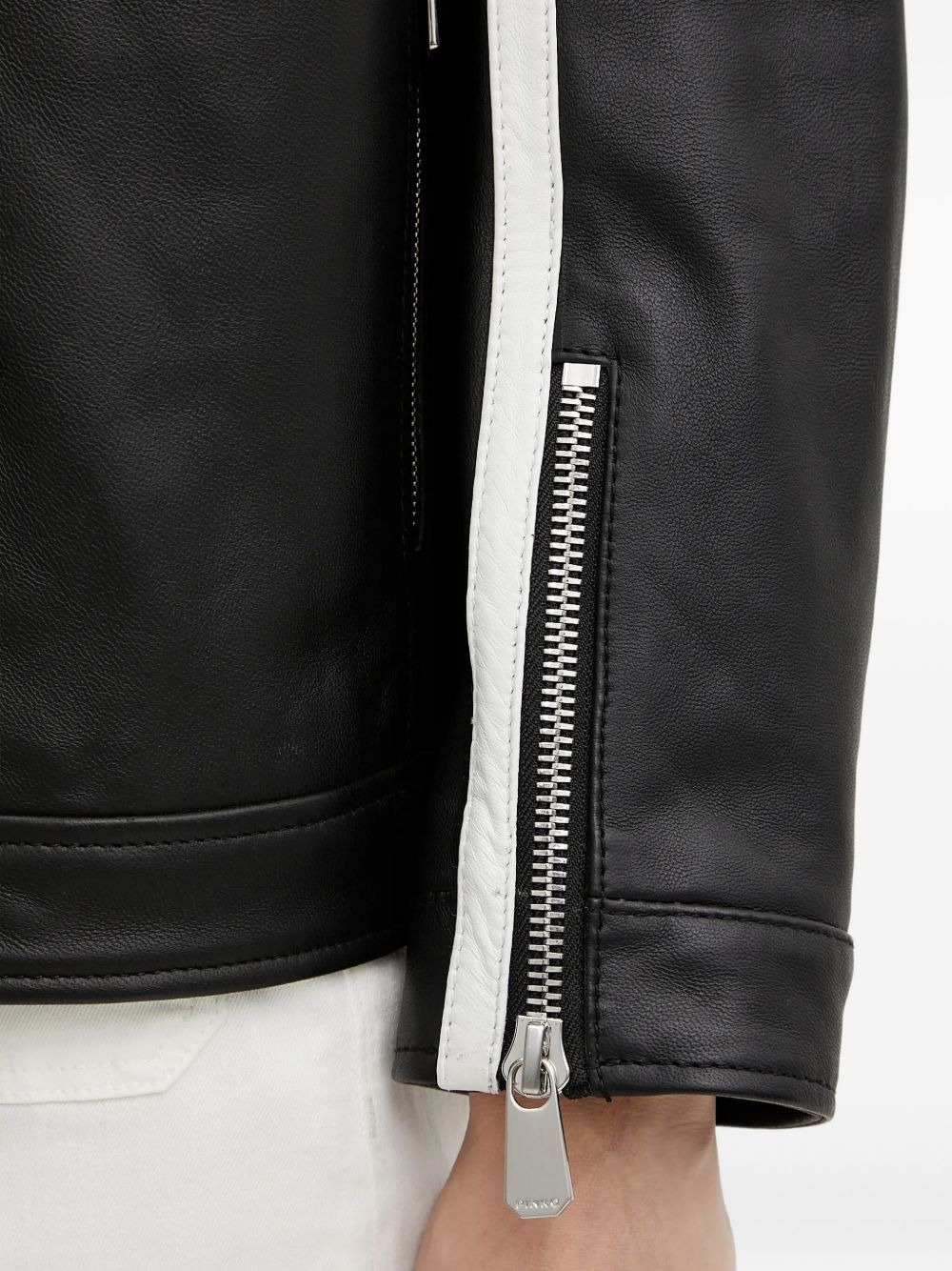 leather racer jacket - 4
