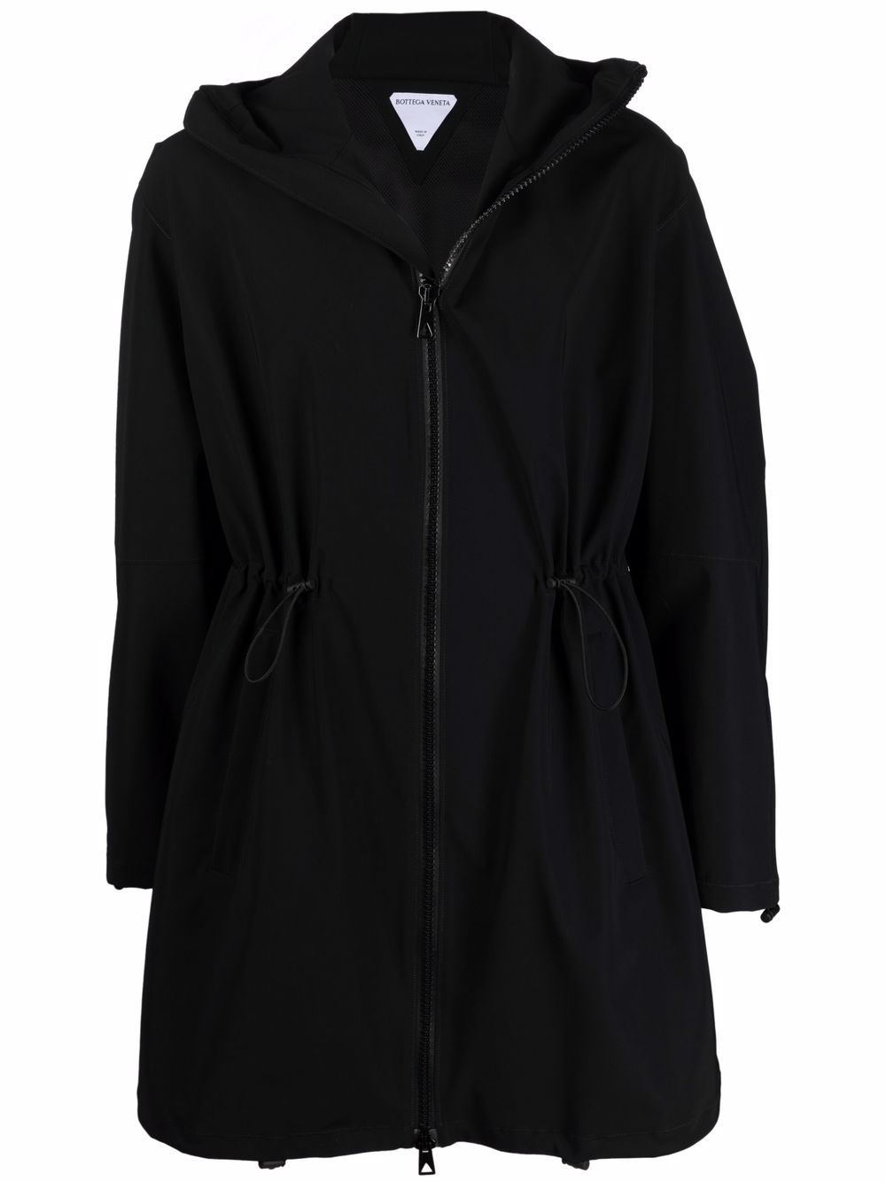 toggle-fastening long-sleeve coat - 1