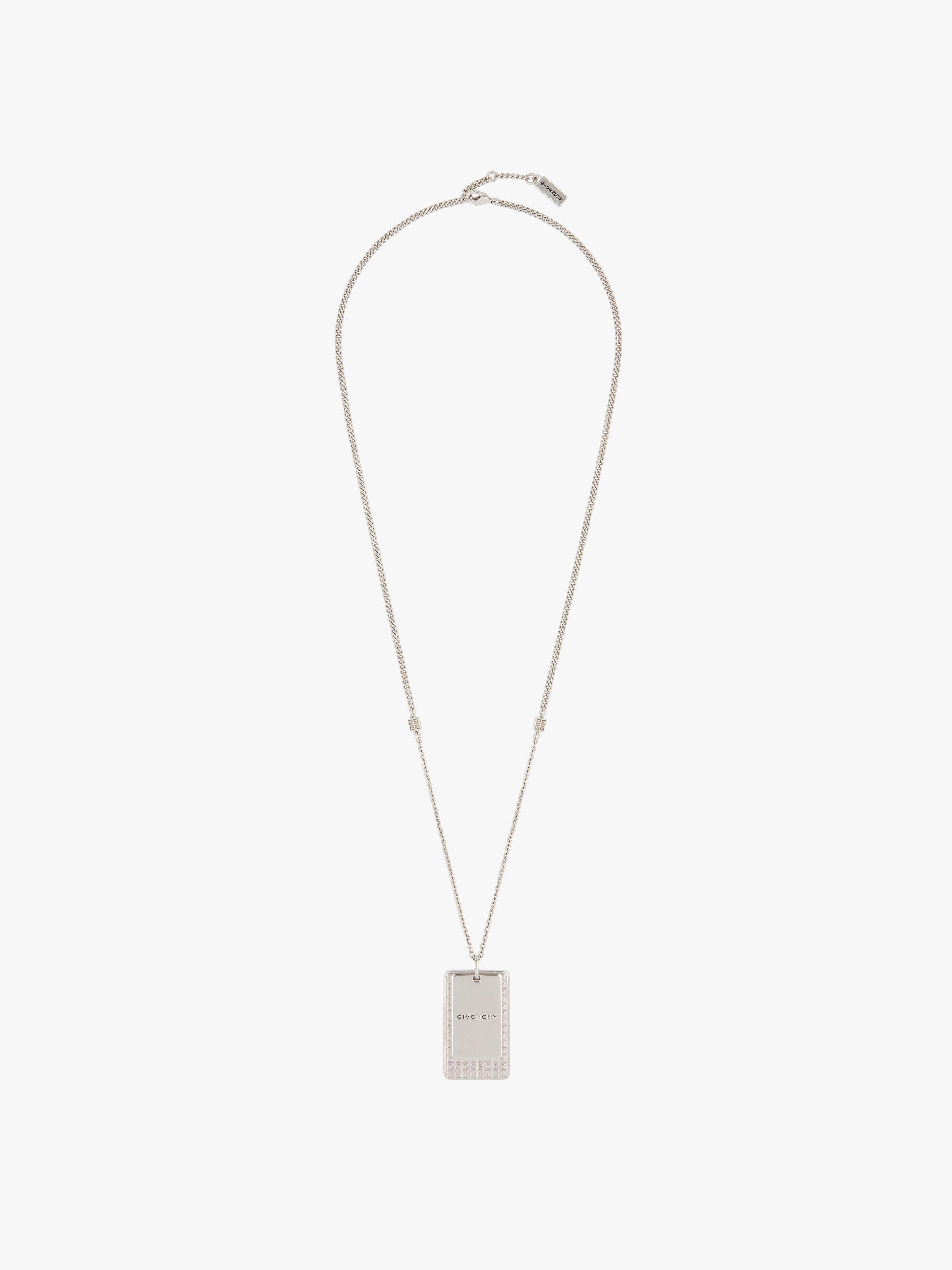 GIVENCHY 4G ENGRAVED PENDANT NECKLACE - 1