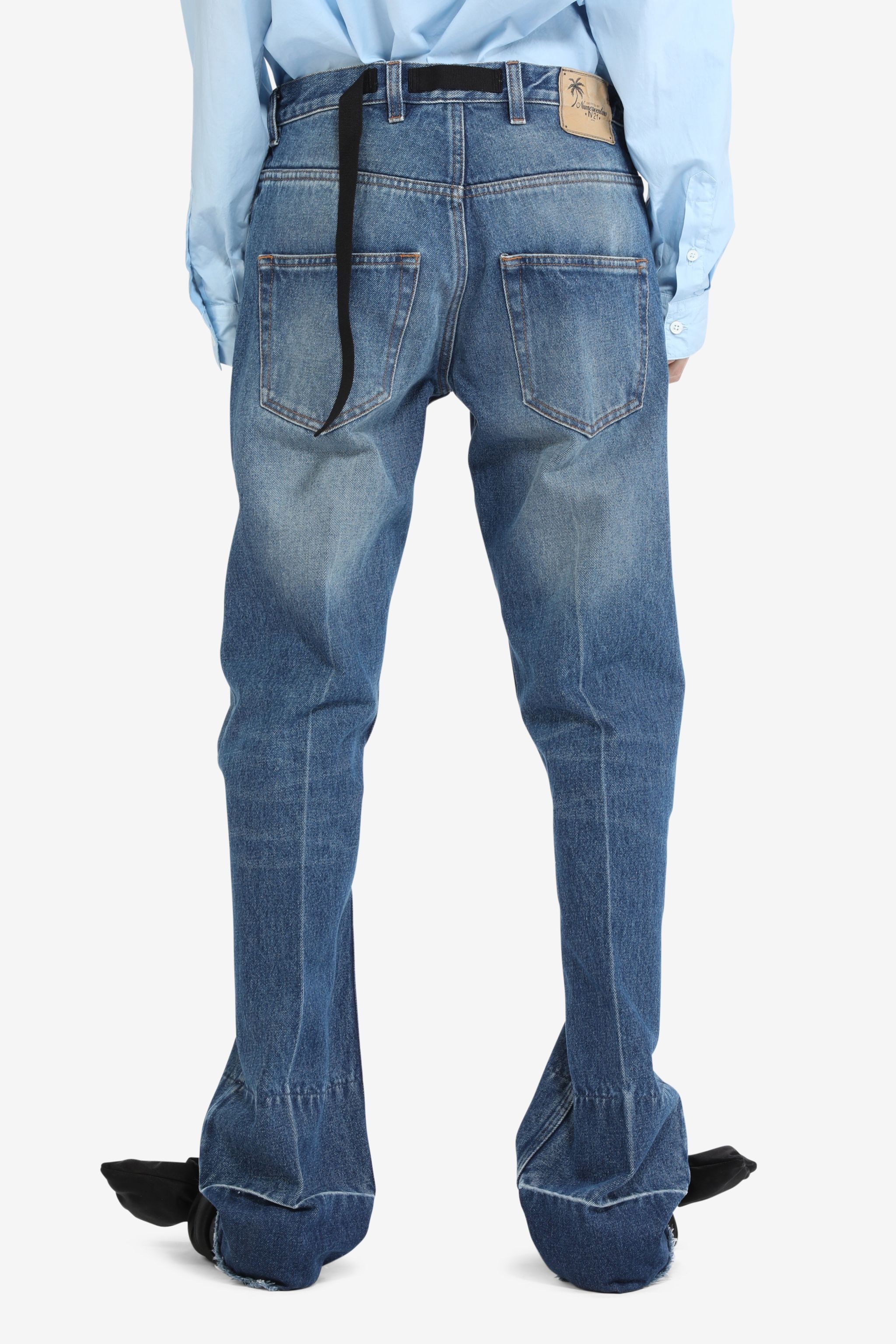 ELONGATED STRAIGHT-LEG JEANS - 2