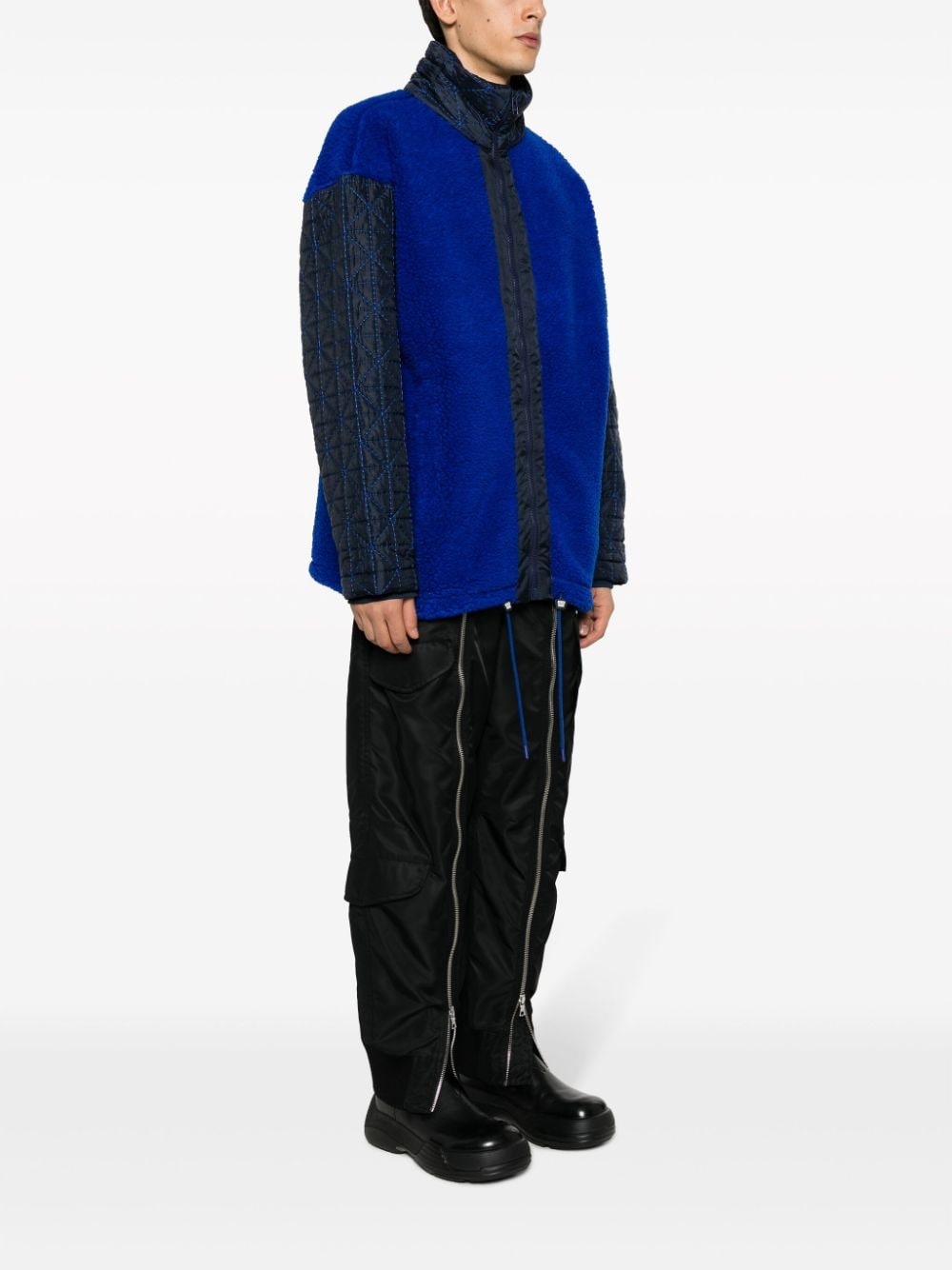 zip-up fleece bomber jacket - 4