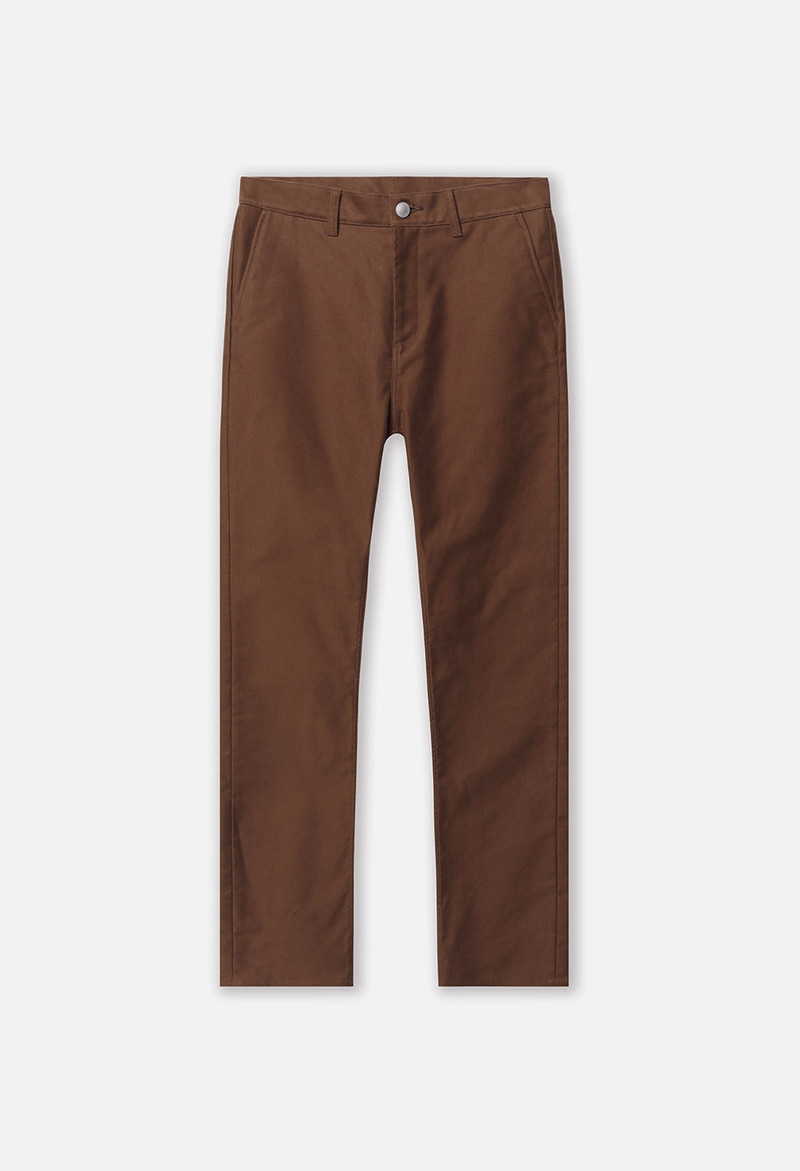 HIGH RISE STRAIGHT MOLESKIN PANT 1