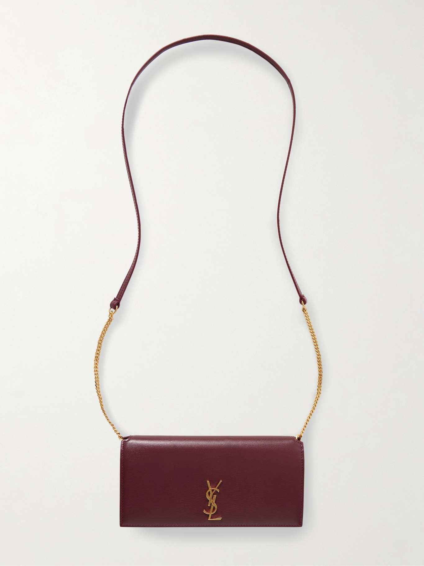 Cassandre Strap leather phone case Burgundy - 1