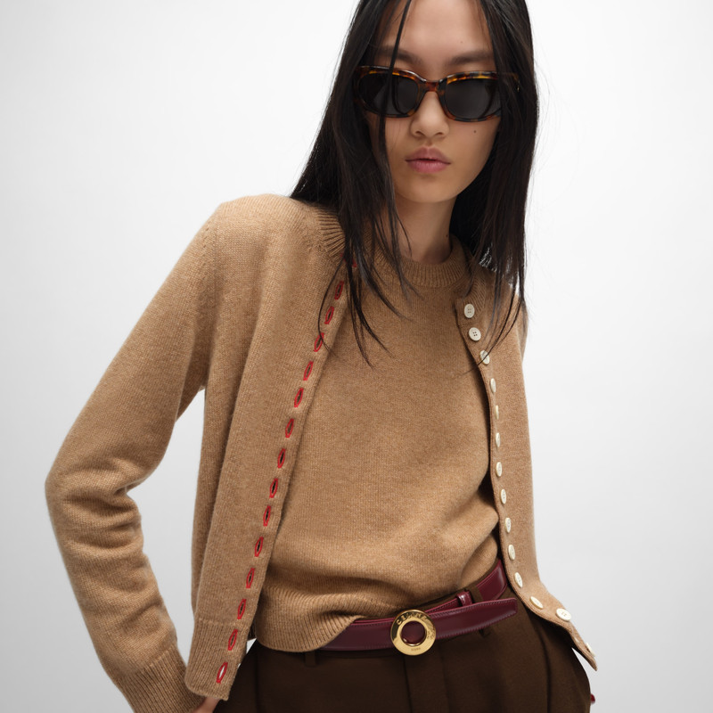 CELINE twinset cardigan IN heritage cashmere outlook